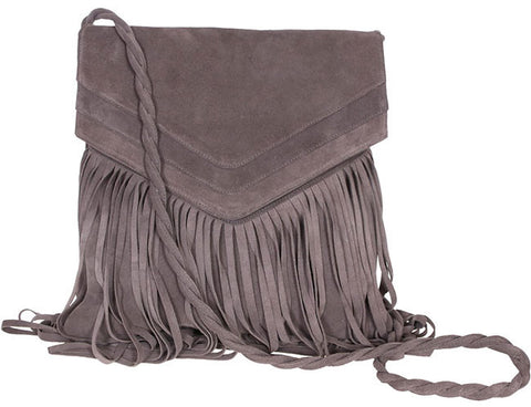 Jane Messenger Elephant Suede