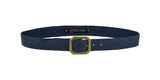 Kylie Leather Belt Navy Leather