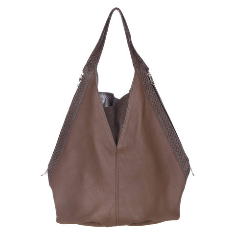 Jamie Tote Taupe Leather