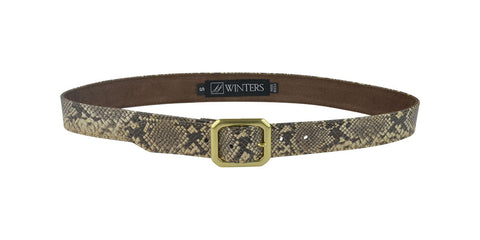 476 Mini Kylie Diamond Python Belt