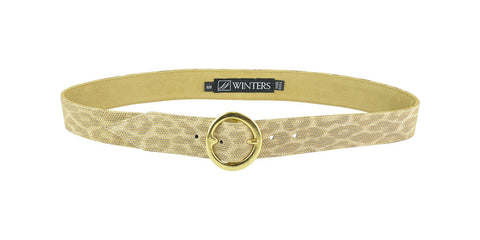 Olivera Belt Gold Leopard