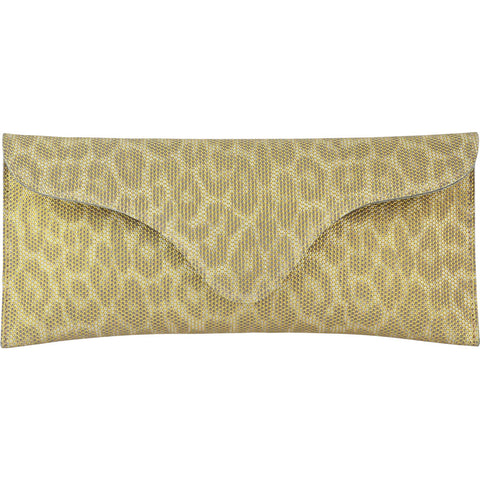 Bree Clutch Gold Leopard