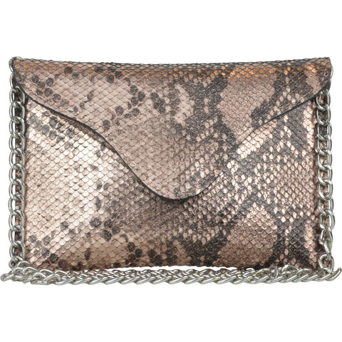 Miley Rose Gold Python Crossbody