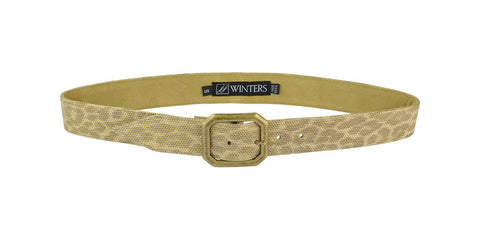 Kylie Leopard Belt Gold