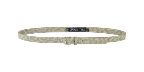 Abby Silver Leopard Belt