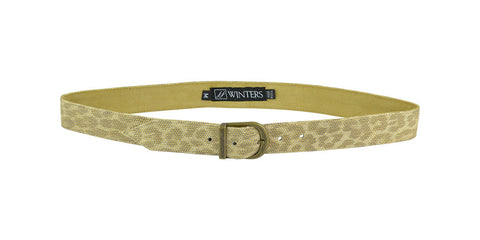 Kacey Gold Leather Belt