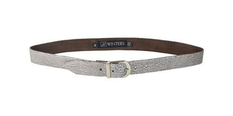 Kacey Snake Belt Silver Lizard