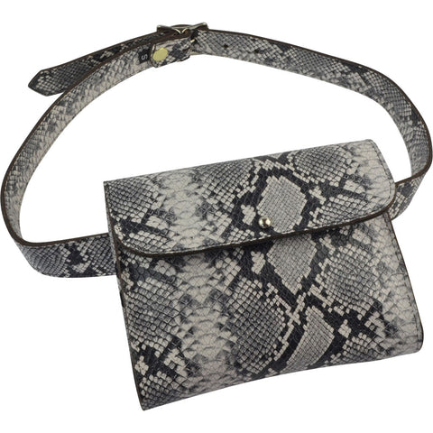 Beverly Belt Bag Black/White Python