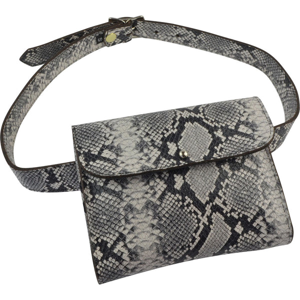 Black/White Python Beverly Belt Bag