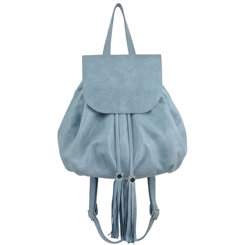 Cleo CONVERTIBLE BACKPACK, leather backpack, made of italian Suede lea –  Genuine Myself