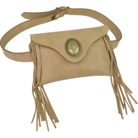 Georgie Belt Bag Nubuck Hardrock Antique Brass