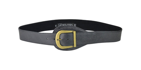 Dylan Belt Black Distressed Leather