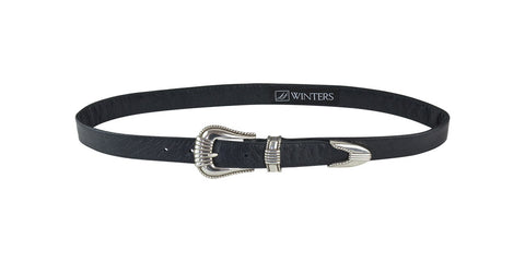 Black Distressed Leather