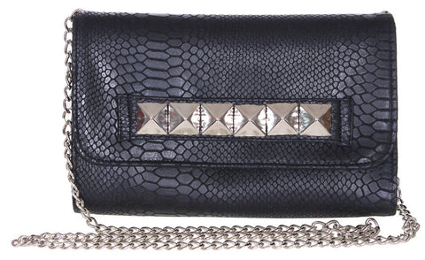 Kyle Chain Clutch Black Cobra