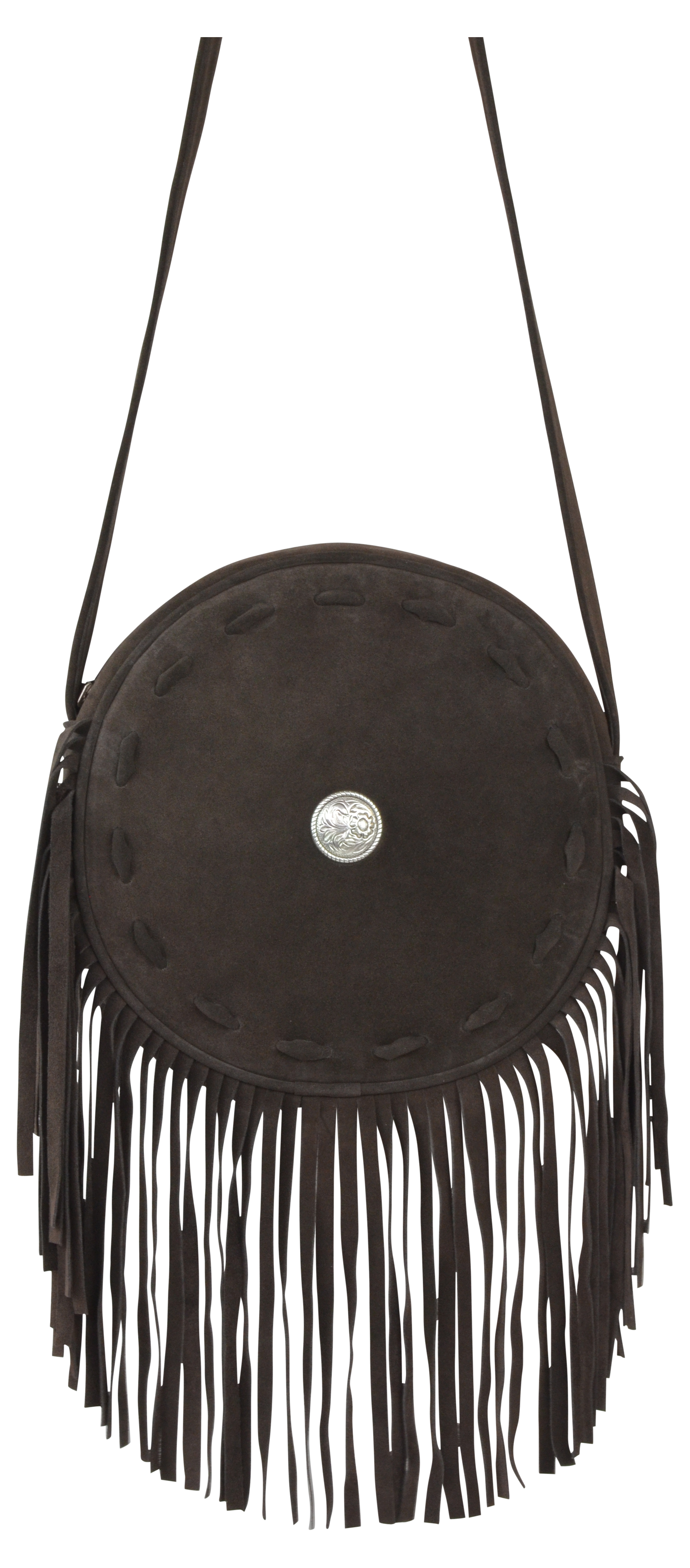 JJ Winters Black Leather Fringe Backpack JJ Winters “Vanessa” mini fringe bag OS | eBay main image 2