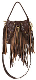 Chase Crossbody Brown Distressed Leather